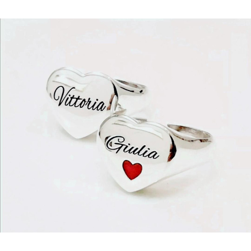 ALBAGIOIELLI - Anello a cuore PERSONALIZZATO