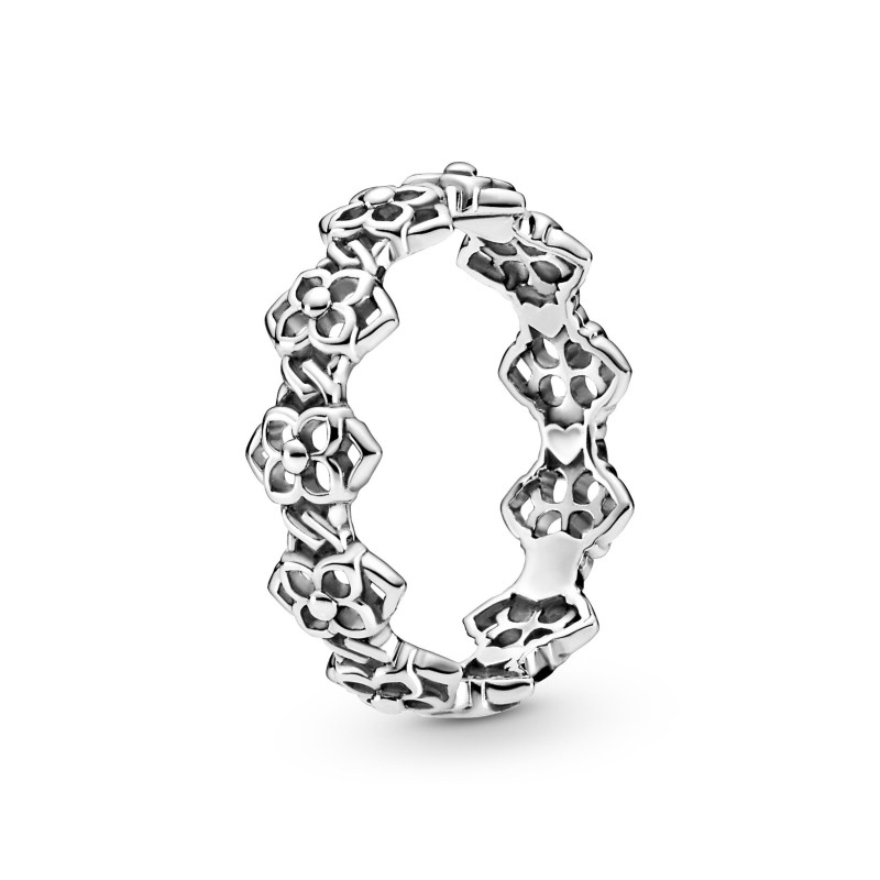 Pandora  Anello a fascia Petali di rosa